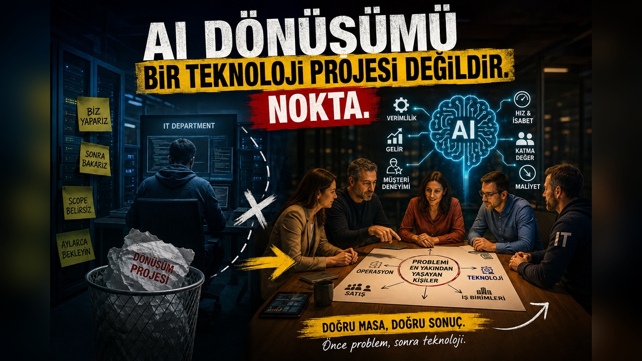 Eren Kumcuoğlu — AI Dönüşümü Bir Teknoloji Projesi Değildir. Nokta.