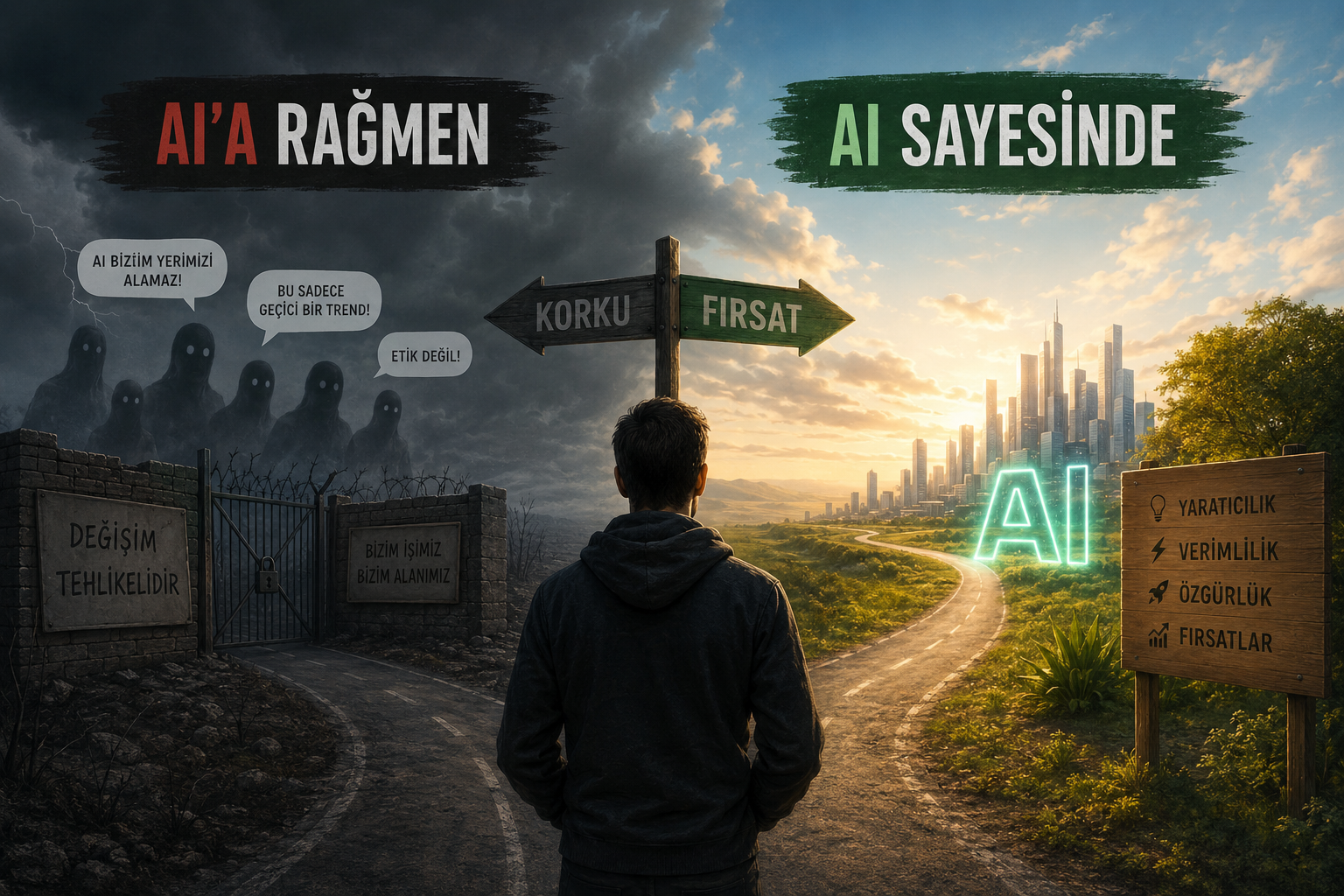 Eren Kumcuoğlu — AI&rsquo;a Rağmen mi AI Sayesinde mi? Tarafını Seç!