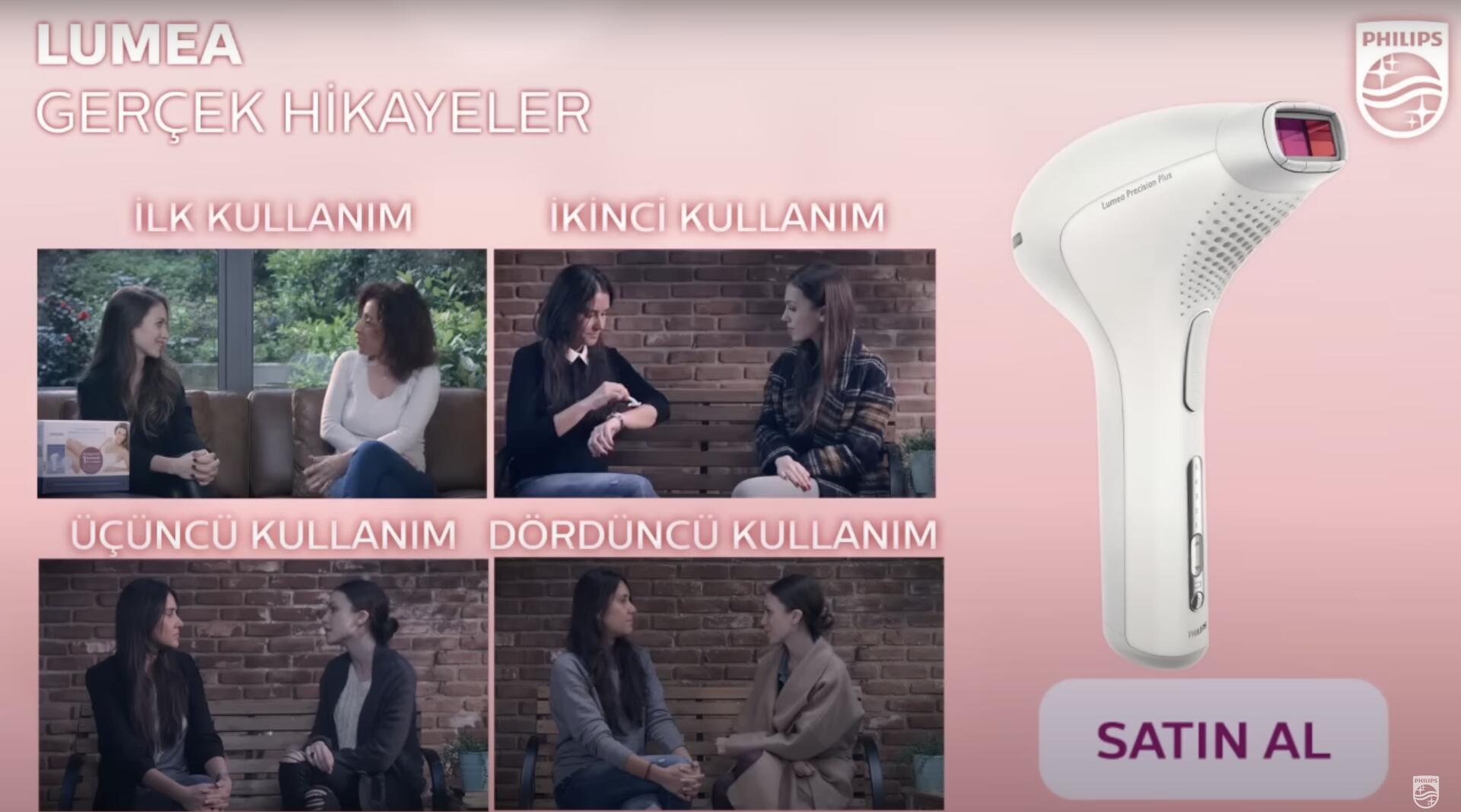 Philips Lumea — 'Gerçek Hikayeler' real-stories campaign, IPL category influencer programme