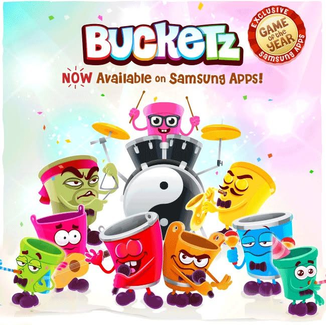Bucketz — Samsung global game launch in 136 countries, App Store featured twice, 2012