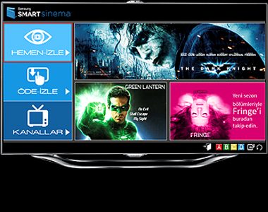 Samsung Sinema — Turkey's first online VOD streaming service, built with Saran Media for Smart TV, smartphone and tablet, 2011–2014